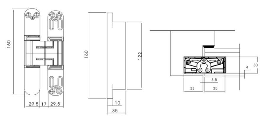 concealed hinge 2