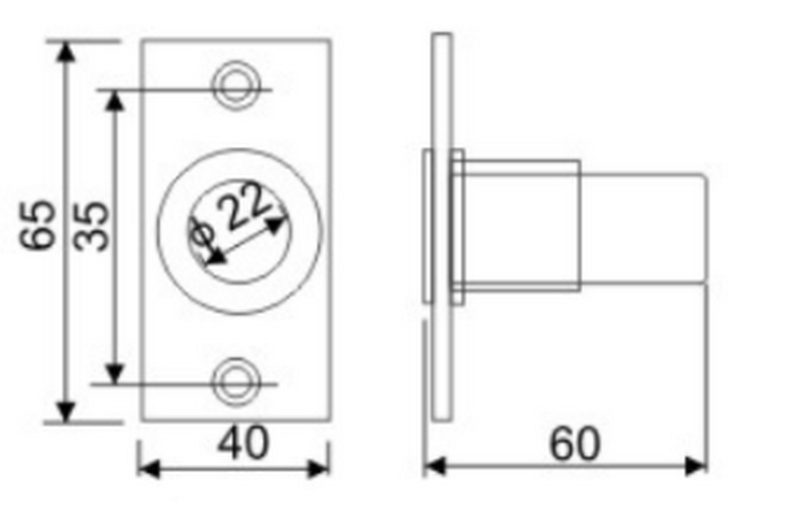 stainless steel or brass dust proof strike with(without) plate 4